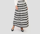 1901009-Stripes Maxi Skirt - Montania Shop