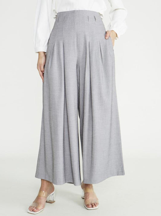 2104031- High Waist Palazzo Pants - Montania Shop