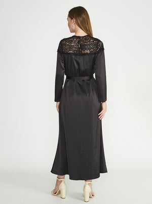 2105038- Lace Top Maxi Dress - Montania Shop
