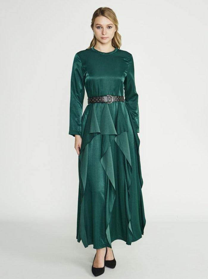 2143071- Long Sleeve Maxi Dress - Montania Shop
