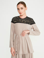 2105039- Lace Top Blouse - Montania Shop