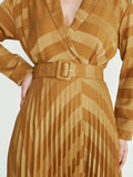 2143065- Bold Striped Maxi Dress - Montania Shop